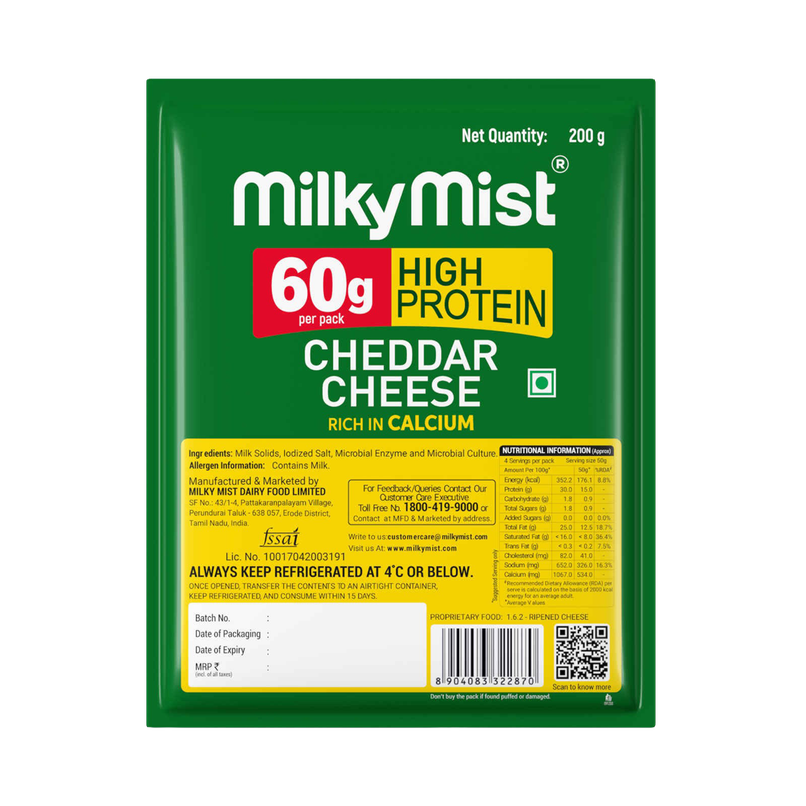 Milky Mist High Protein Cheddar Cheese