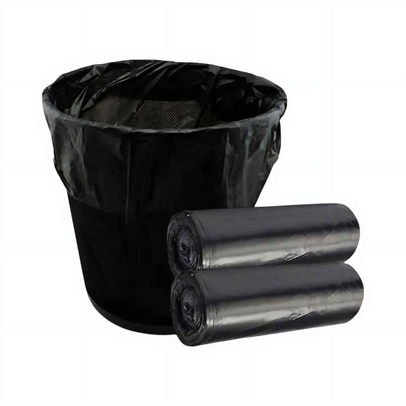 Swachhta First Bio Degradable Garbage Bags - Black Medium (19 x 21 Inches)