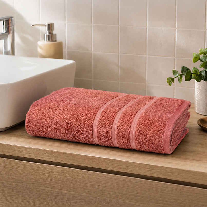 Home Elegance by myTrident Day to Day Bathtowel | 340 GSM | Apricot Home Elegance by myTrident Day to Day Bathtowel | 340 GSM | Apricot
