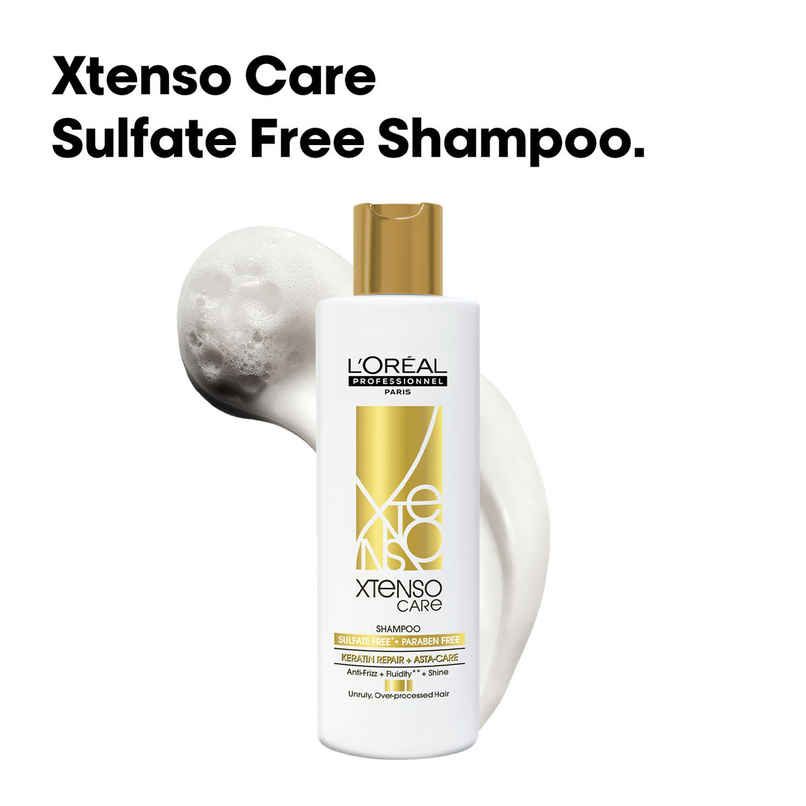 L'Oreal Professionnel Xtenso Care Sulfate-Free Shampoo For Frizz-Free, Shiny & Manageable Hair