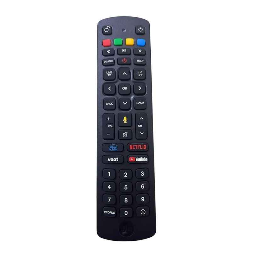 Ailkin Compatible with Jio Remote for Setup Box and Fiber Set Top Box with Bluetooth Voice Command Match Exactly Key by Key to Replicate Functions Existing Original Remote Control - Pairing Must 