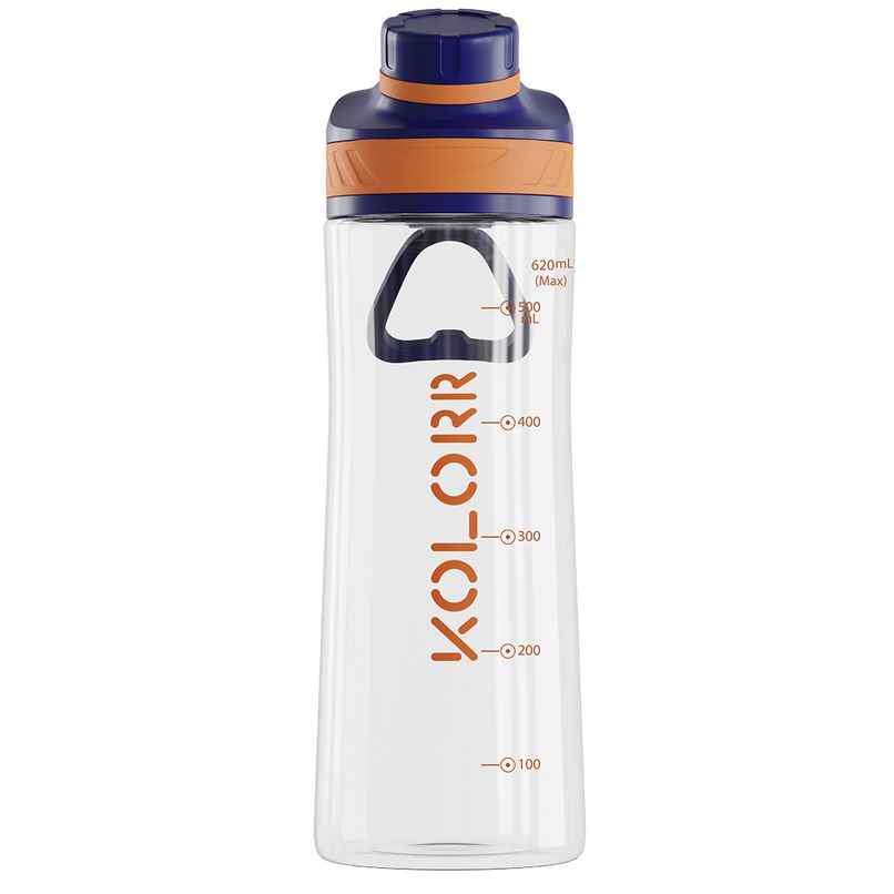 Kolorr Zest 620 ml Bottle | Blue & Orange | Ideal for Travel & Everyday Hydration