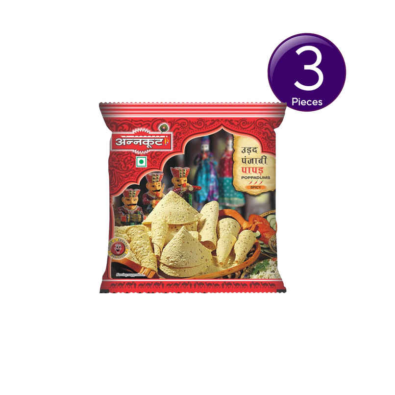 Annkoot Urad Punjabi Masala Papad Combo Annkoot Urad Punjabi Masala Papad Combo