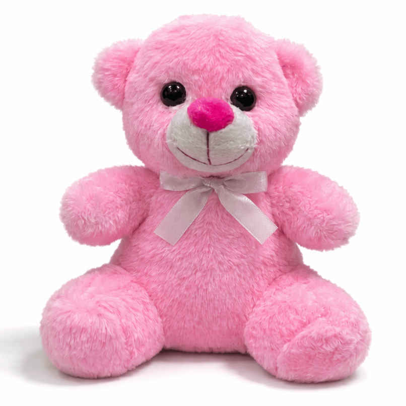 Toytales Teddy Bear Soft Toy | Birthday Gift | Plushie | Cuddle |Pink - 25 cm