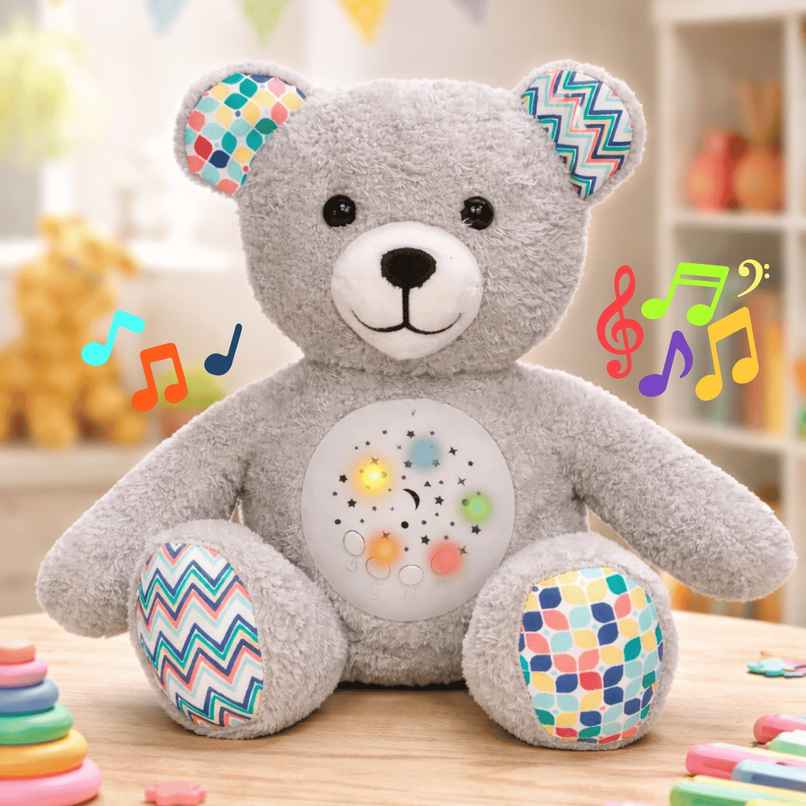 Toytales Grey Musical Toy | Electronic Toys | Star Projector | Perfect Soft Toy For Kids | Bedtime Toytales Grey Musical Toy | Electronic Toys | Star Projector | Perfect Soft Toy For Kids | Bedtime