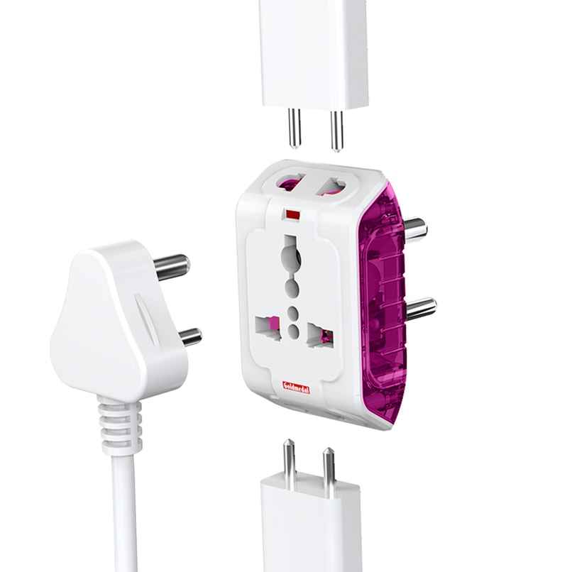 Goldmedal Spice 3 Pin 240V Multi Plug Socket LED Indicator | Supports 2&3-Pin Plugs Goldmedal Spice 3 Pin 240V Multi Plug Socket LED Indicator | Supports 2&3-Pin Plugs