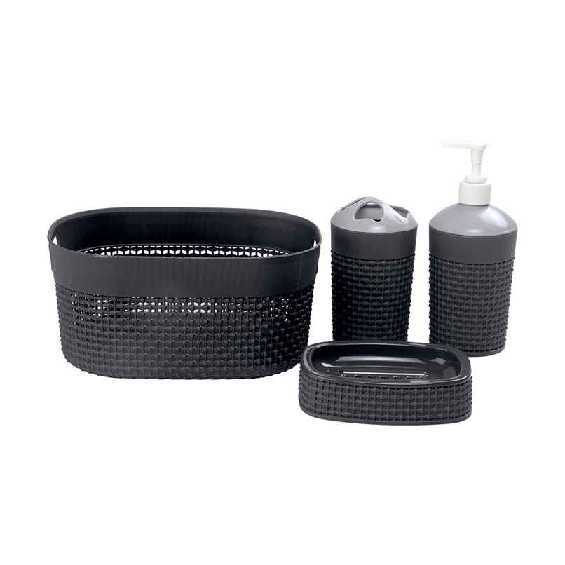 Filo Bath Set | Grey | Jali Packing
