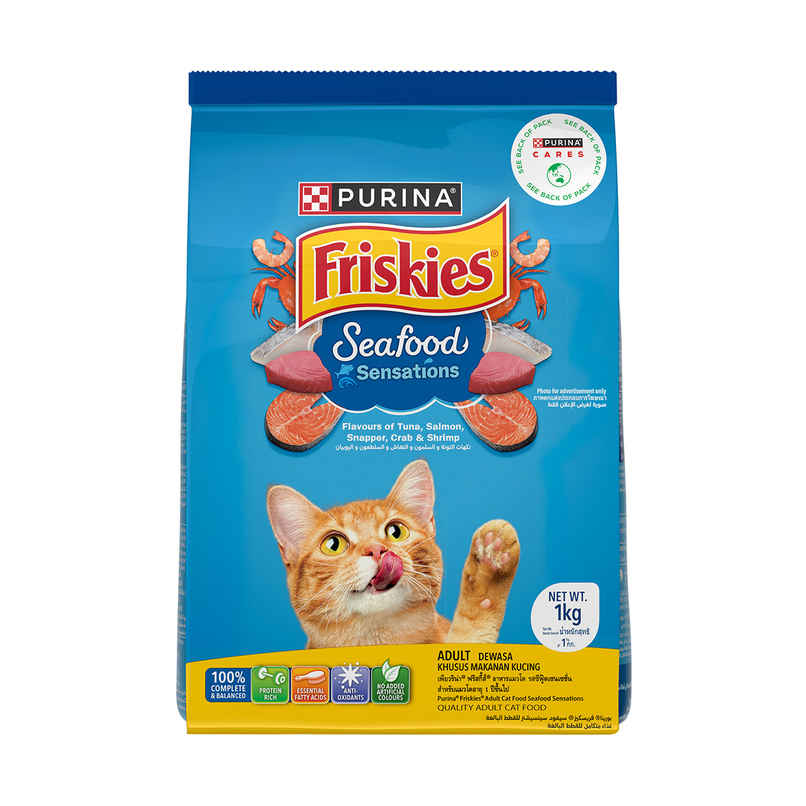 Purina Friskies Seafood Sensation Dry Adult Cat Food Purina Friskies Seafood Sensation Dry Adult Cat Food