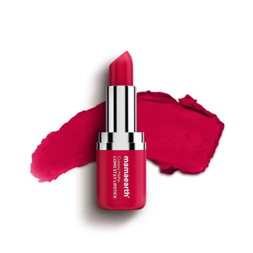Mamaearth Creamy Matte Long Stay Lipstick - Tulip Magenta Mamaearth Creamy Matte Long Stay Lipstick - Tulip Magenta