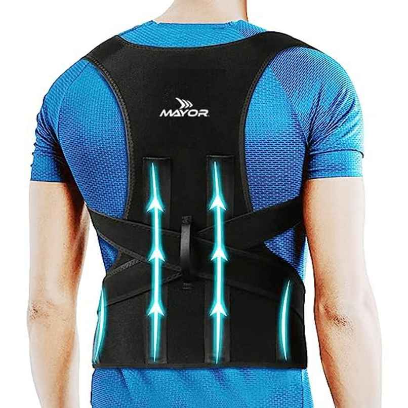 Mayor Posture Corrector For Back Support, Back Pain, Back Straight & Supporter (Free Size)