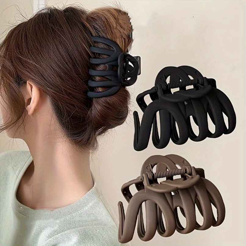 Chronex 2 Pcs Octopus Hair Claw Clips - 1.57" Non-Slip | Strong Grip Hair AccesBAUies | AsBAUted