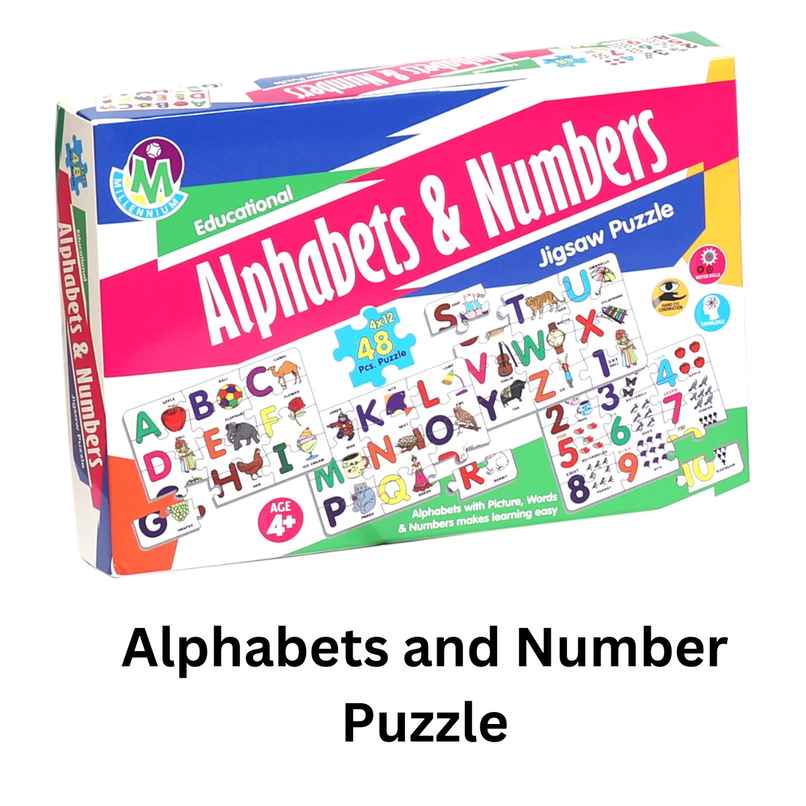 Millennium Puzzle Set Junior Alphabets & Numbers Me-175
