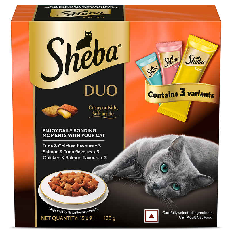 Sheba Duo Adult Cat Treats | Crispy Outside Soft Inside