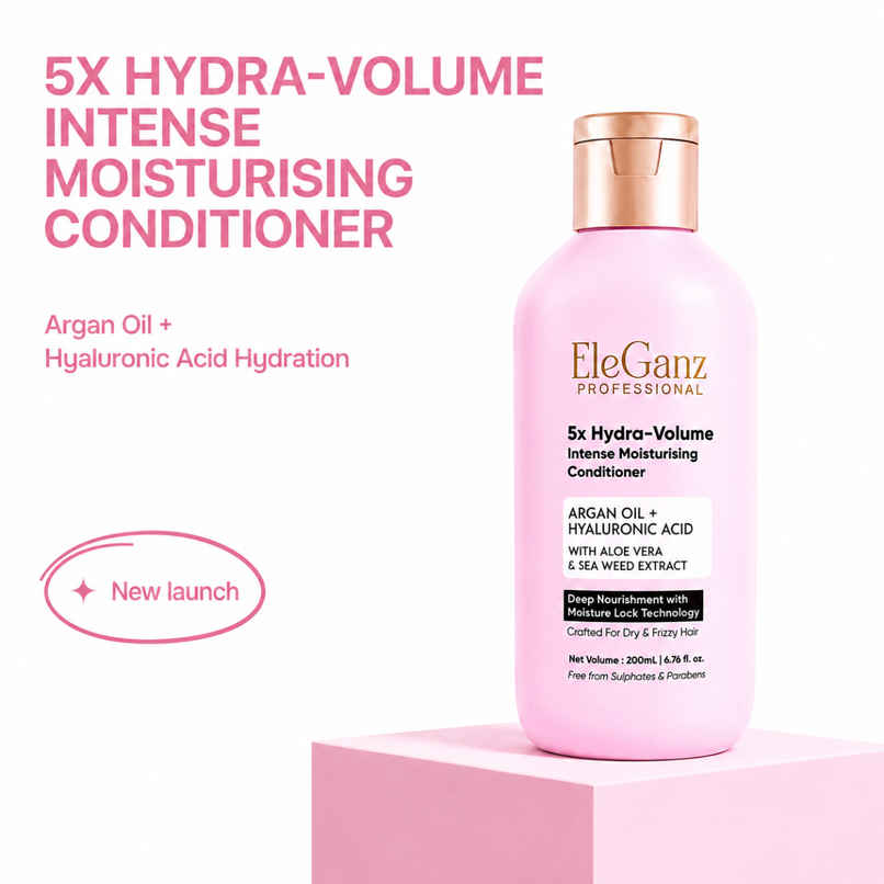 EleGanz Professional 5X Hydra-Volume Intense Moisturising Conditioner with Shea Butter EleGanz Professional 5X Hydra-Volume Intense Moisturising Conditioner with Shea Butter