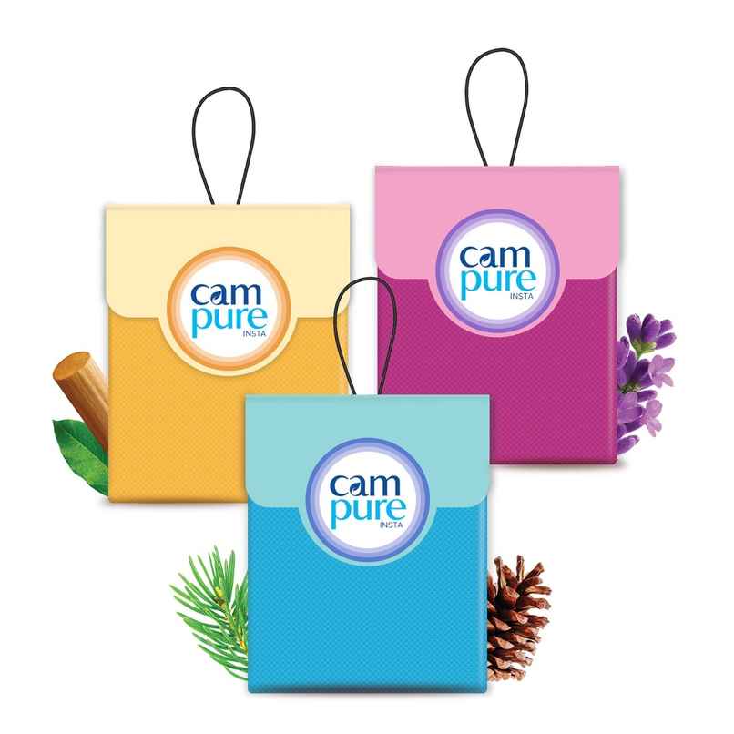 Campure Camphor Kapur Car Air Freshener Insta Cone | Pack of 3 Campure Camphor Kapur Car Air Freshener Insta Cone | Pack of 3