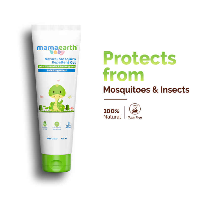 Mamaearth Natural Mosquito Repellent Gel | Protects From Dengue, Malaria & Chikungunya