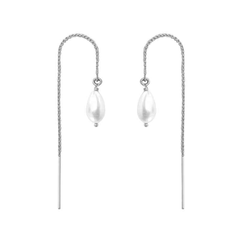 Unniyarcha 92.5 Silver Pearl Sui Dhaga Earring