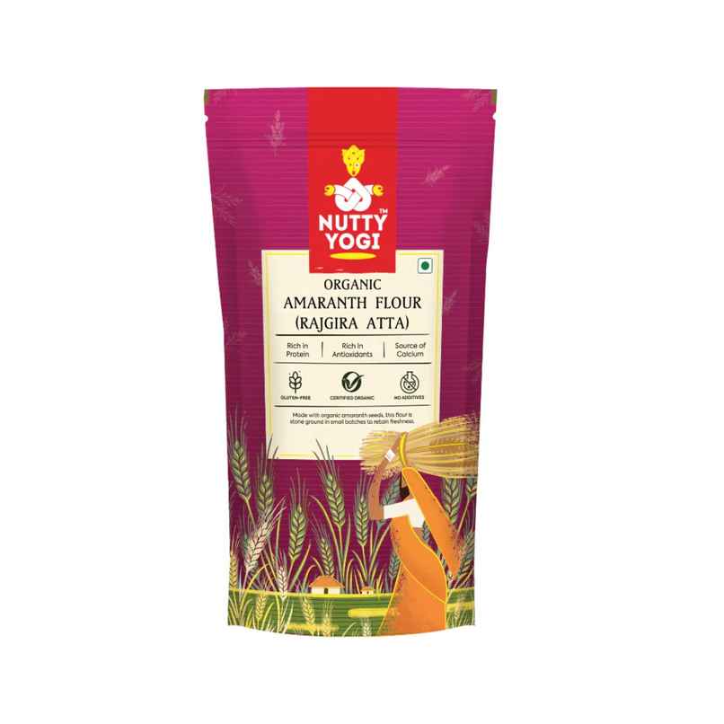 Nutty Yogi Gluten Free Rajgira Flour | Vrat ka Atta