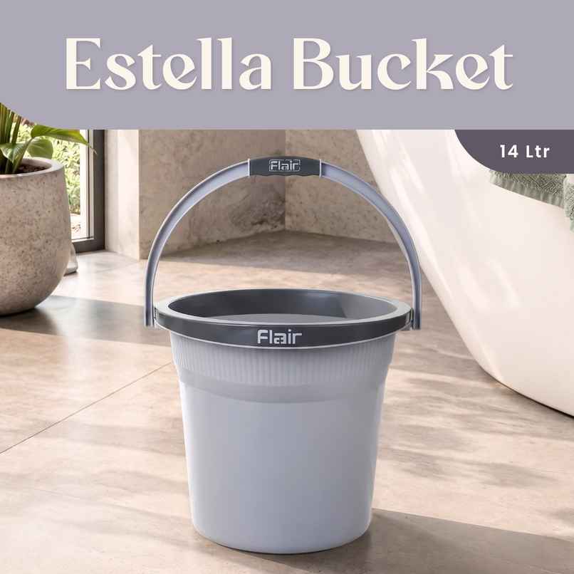 Flair Estella Home Bucket | 14 L | Grey
