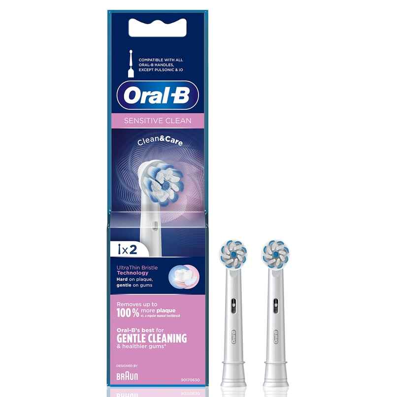 Oral-B Sensitive Clean Electric Toothbrush Soft Brush Heads