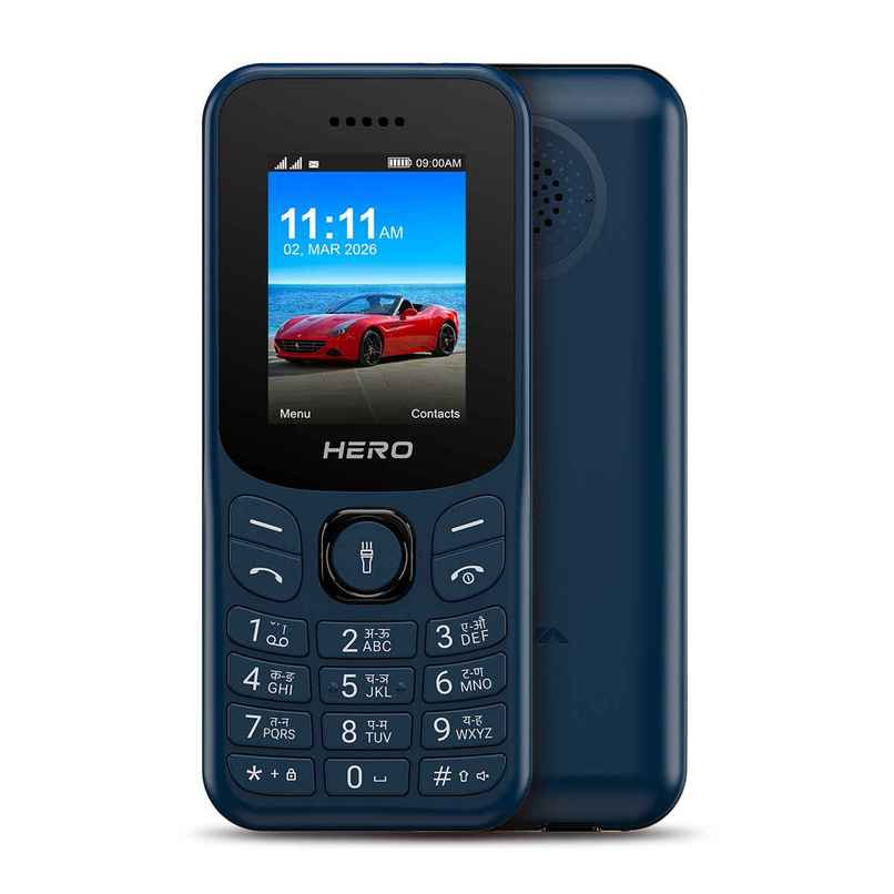Lava Hero Shakti 2026 Dual SIM Keypad Phone | 1.8 inch Display | Type C | Blue Lava Hero Shakti 2026 Dual SIM Keypad Phone | 1.8 inch Display | Type C | Blue