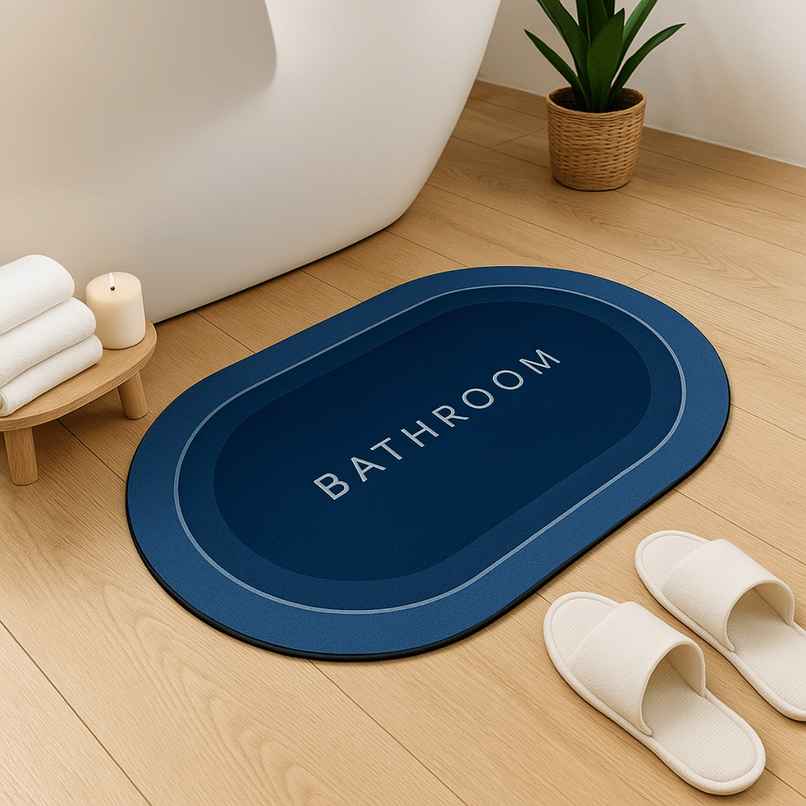 Zulaxy Anti-Slip Bathroom Mat | Super Absorbent | Quick Dry & Soft Touch | 40x60 cm | Multicolor