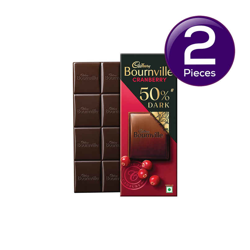 Cadbury Bournville Cranberry 50% Dark Chocolate Bar Combo