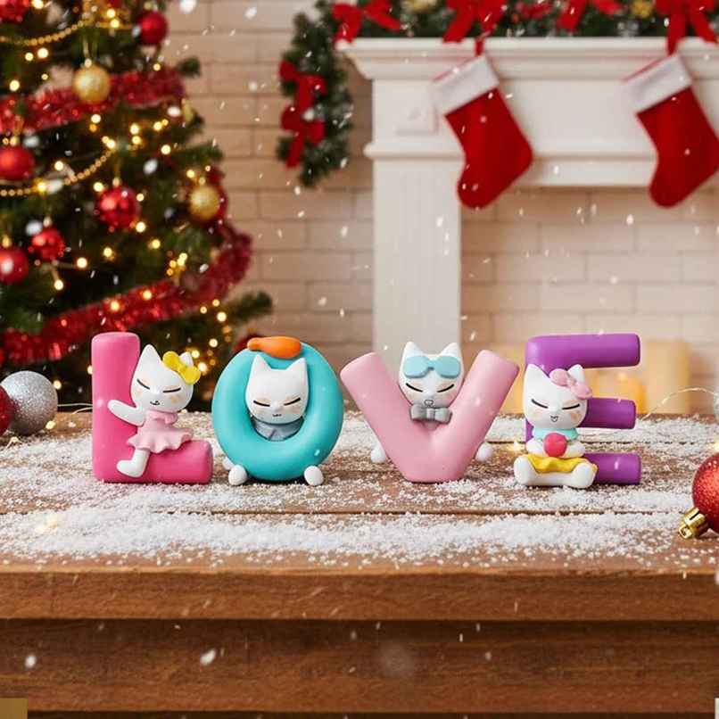eCraftIndia Multicolor Polyresin Love Animated Characters Decorative Showpiece