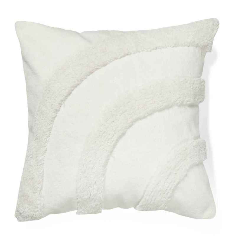 Sashaa World Cotton Cushion Cover | White