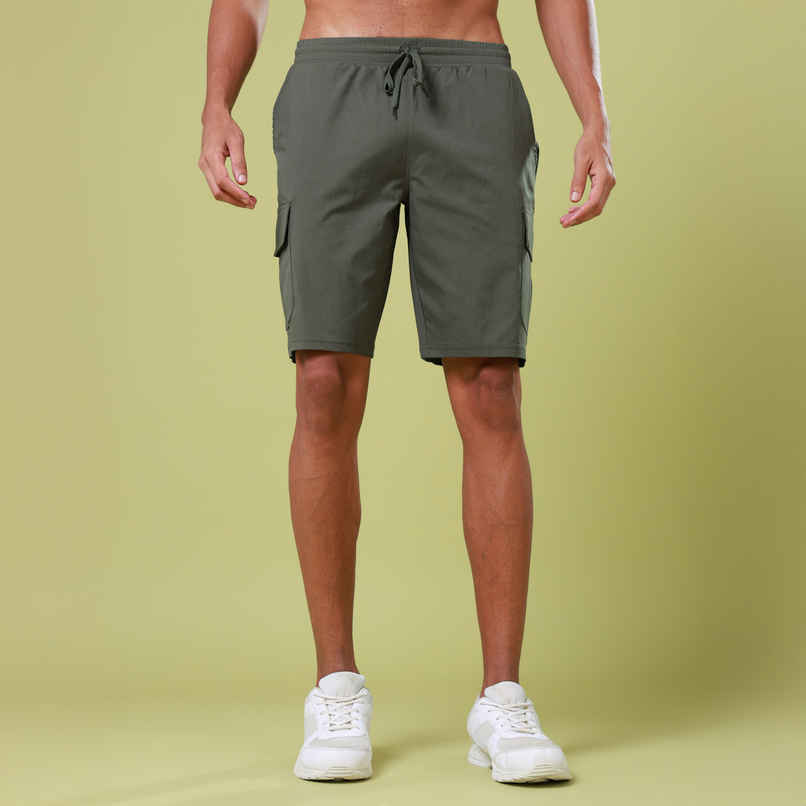 Technosport Men Poly Solid Slim Fit Sports Shorts with TS FLEXI | Beetle | 2XL Technosport Men Poly Solid Slim Fit Sports Shorts with TS FLEXI | Beetle | 2XL