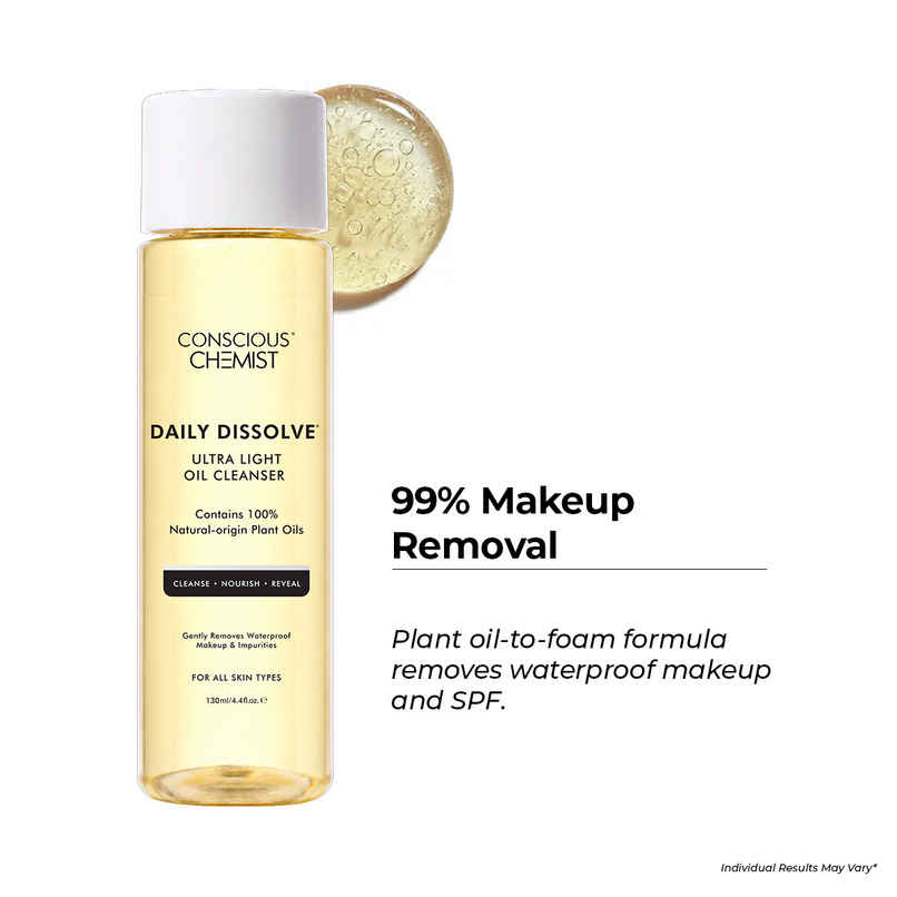Conscious Chemist Daily Dissolve Ultra Light Makeup Removal Oil Cleanser Conscious Chemist Daily Dissolve Ultra Light Makeup Removal Oil Cleanser