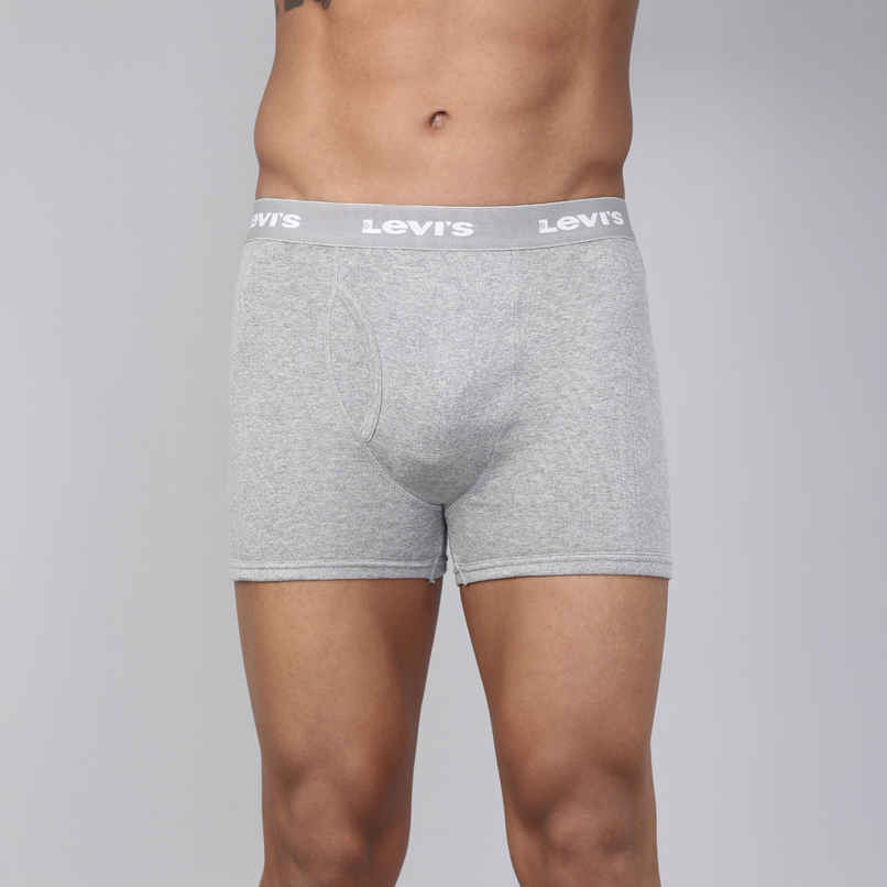 Levi's 001 Men's Classic Boxer Brief | Contoured Double Pouch | Lt. Grey Mel | S Levi's 001 Men's Classic Boxer Brief | Contoured Double Pouch | Lt. Grey Mel | S