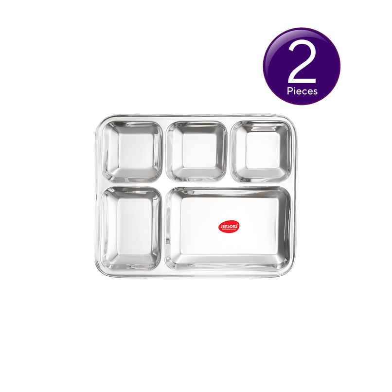 Jensons Stainless Steel Quade Leak Lock Container 350 ml Combo Jensons Stainless Steel Quade Leak Lock Container 350 ml Combo