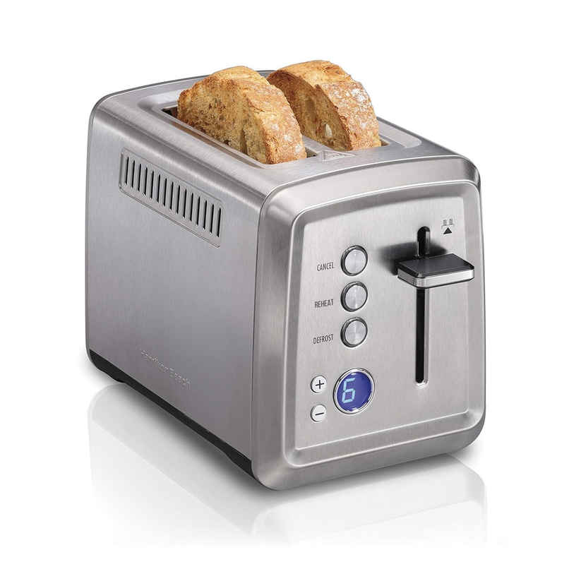 Hamilton Beach 2-Slice Toaster, Reheat Setting, Toast Boost, Slide-Out Crumb Tray, Stainless Steel Hamilton Beach 2-Slice Toaster, Reheat Setting, Toast Boost, Slide-Out Crumb Tray, Stainless Steel