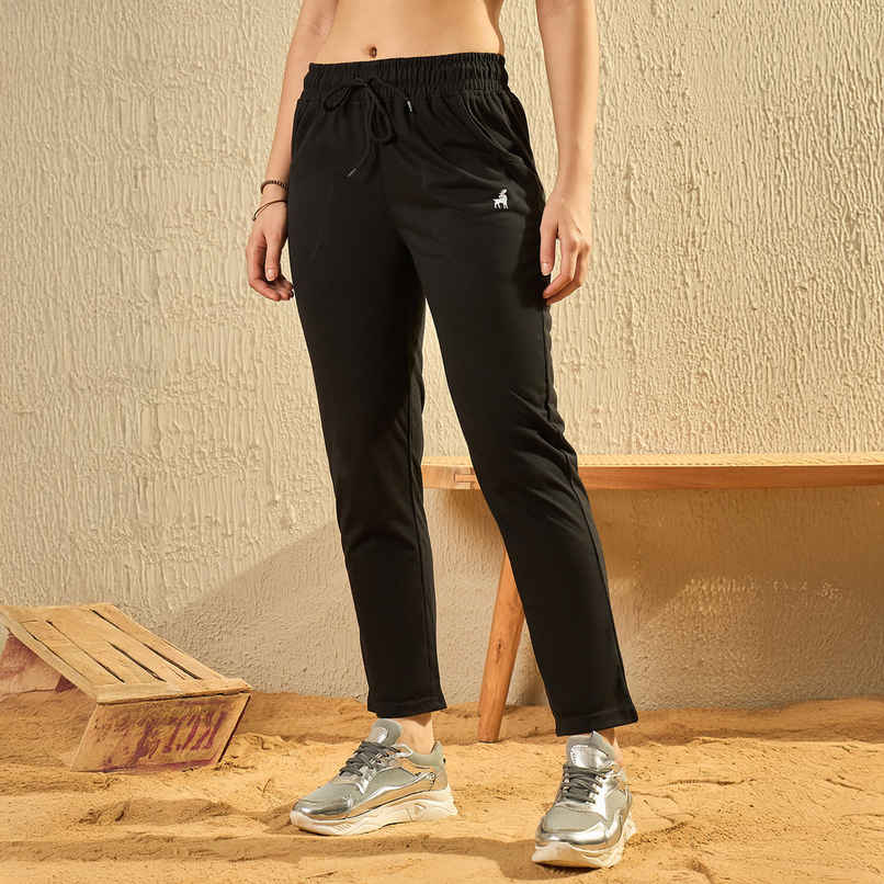 Modeve Women's Regular Fit Track Pants | Black - L