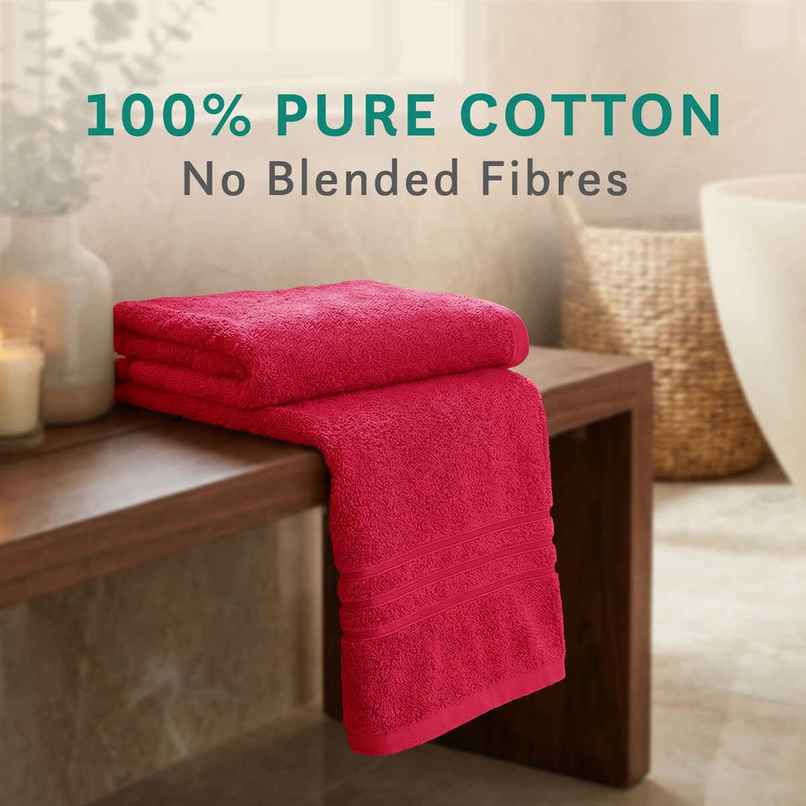 Home Elegance by My Trident Comfort Living Cotton Bath Towel | 28 in x 55 in | Candy Glow Home Elegance by My Trident Comfort Living Cotton Bath Towel | 28 in x 55 in | Candy Glow
