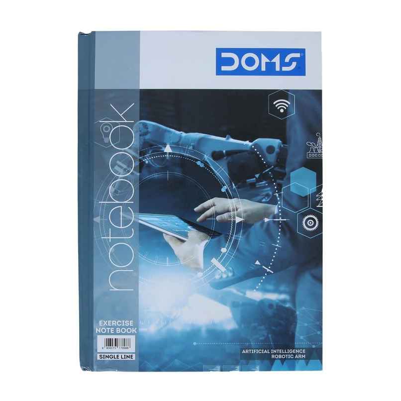 Doms Unruled NoteBook | 140 Pages, 21 x 15 cm, Assorted Designs