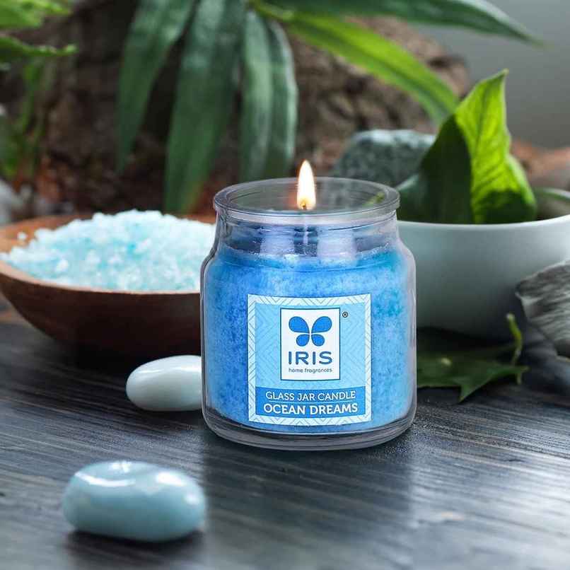 IRIS Ocean Dream Scented Glass Jar Candle