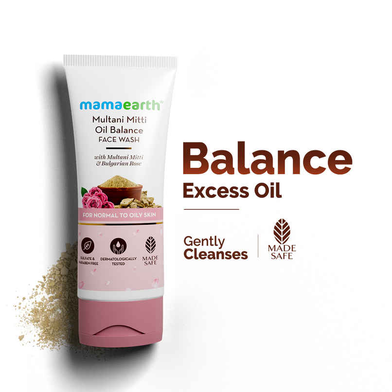 Mamaearth Multani Mitti Face Wash With Multani Mitti & Bulgarian Rose