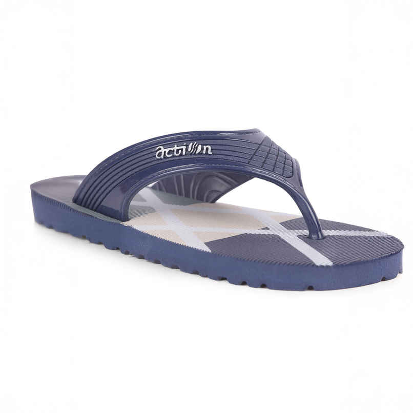 Action Men's Gfl-3825 Slippers | Evening Walk | Bathroom | Room Slippers | Navy Blue - UK 6