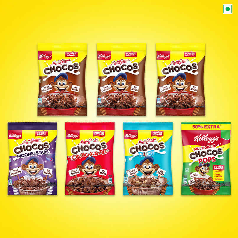 Kellogg's Chocos, Moons and Stars Duet, Crunchy Bites and Chhota Laddoo | Pack of 7