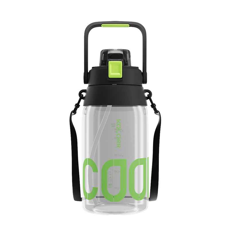 Kolorr Sprint 1400 ml Bottle | Black & Green | with phone stand | Ideal for Gym | Office | Travel