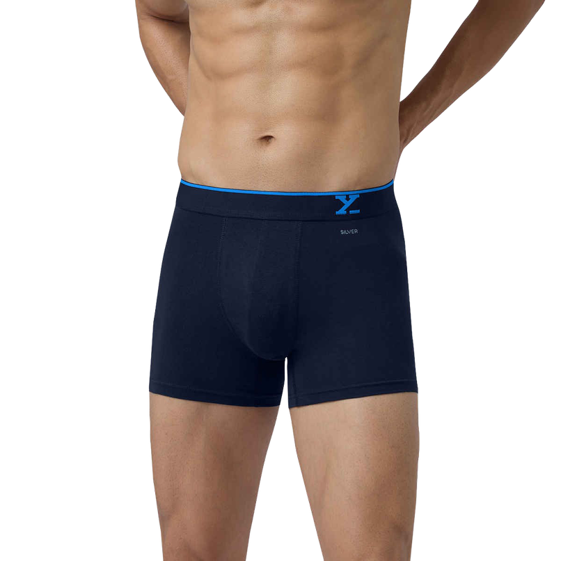 XYXX Men's Traq Cotton Solid Trunks, Midnight Blue| XL