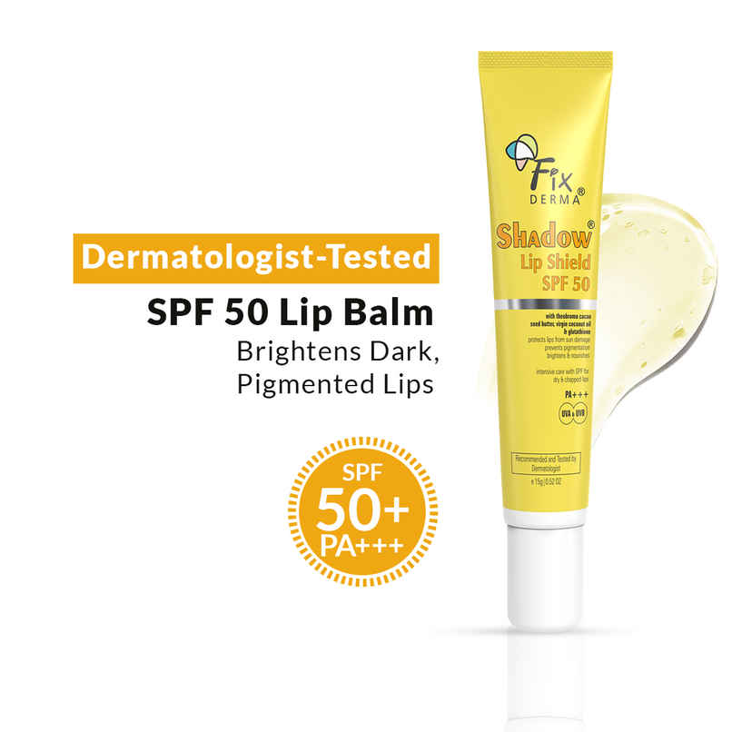 Fixderma Shadow SPF 50 Lip Shield, Sunscreen Lip Balm Prevents Pigmentation & Sun Damage