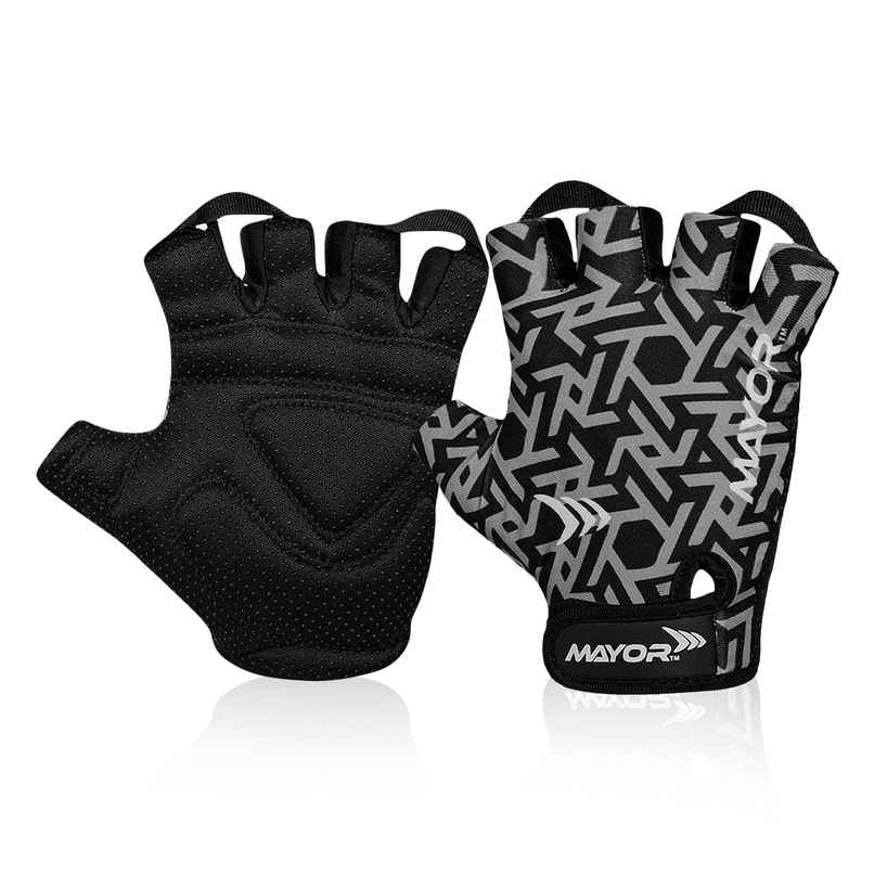 Mayor Venus Gym & Fitness Gloves For Men and Women | Grey - Black | Free Size