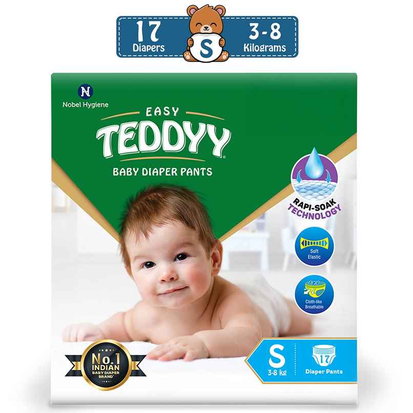 Teddyy Baby Easy Pant Diapers Small | 4-8 kgs Teddyy Baby Easy Pant Diapers Small | 4-8 kgs