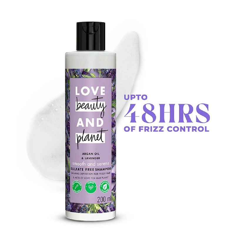 Love Beauty & Planet Argan Oil & Lavender | Sulfate Free Smooth & Serene Shampoo