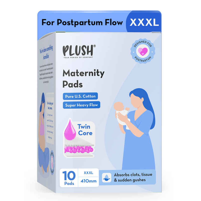 Plush Super Soft Maternity Pads 3XL | Postpartum Bleeding Plush Super Soft Maternity Pads 3XL | Postpartum Bleeding