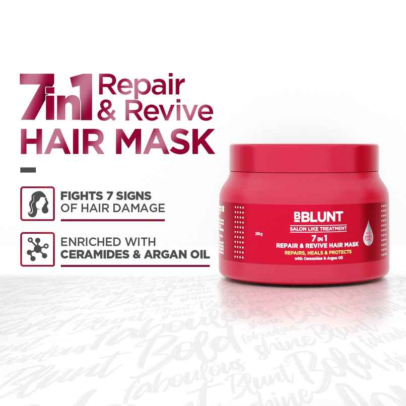 BBlunt 7 In 1 Repair & Revive Hair Mask For Damage Repair