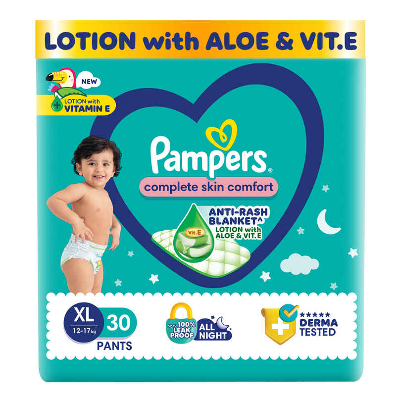 Pampers All Round Protection Baby Diapers | Pant Style | XL | 30 pcs Pampers All Round Protection Baby Diapers | Pant Style | XL | 30 pcs